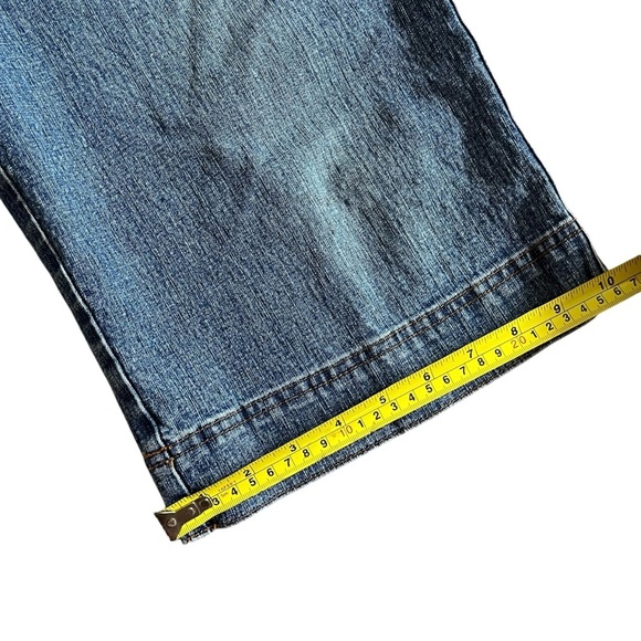 Vintage Y2K Coldwater creek denim capris size 10 stretch ramie blend jean - Picture 4 of 9
